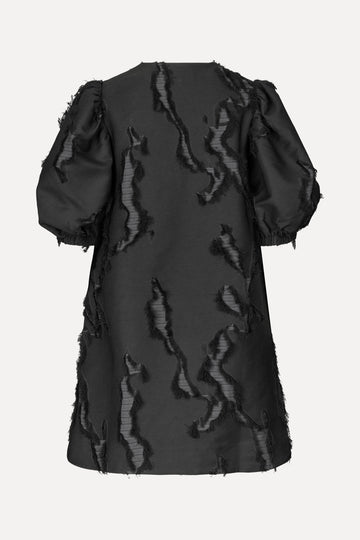 Stine Goya Puffy Sleeves Mini Dress Dress Jet Black