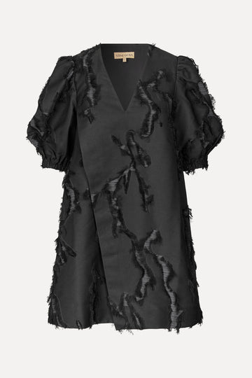 Stine Goya Puffy Sleeves Mini Dress Dress Jet Black