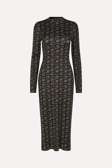 Stine Goya Pullover Long Sleeve Midi Dress Dress SG Logo