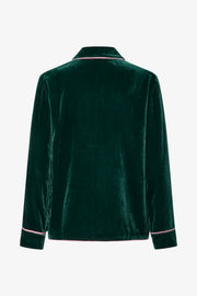 Stine Goya Pyjama Shirt Top Jade Green / Blush
