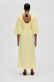 Stine Goya Romantic Voluminous Sleeve Dress Dress Pastel Yellow