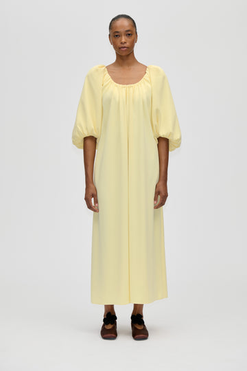 Stine Goya Romantic Voluminous Sleeve Dress Dress Pastel Yellow