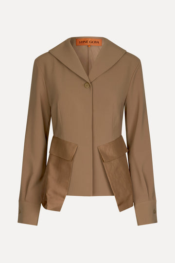 Stine Goya SGArchie Shirt Jacket Coffee Brown