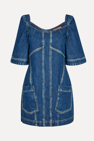 Stine Goya SGYvonne Denim Dress Dress Trompe L'oeil