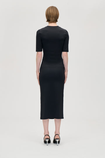 Stine Goya Short Sleeve Crewneck Midi Dress Dress The Rose