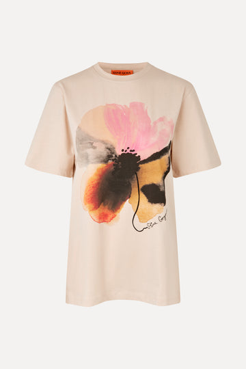 Stine Goya Short Sleeve T-shirt Top Pastel Petals