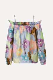 Stine Goya Stefanie Blouse Top 4084 Filigran Flower Blue