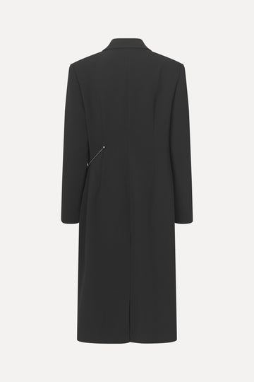 Stine Goya Straight Long Sleeve Coat Coat Black