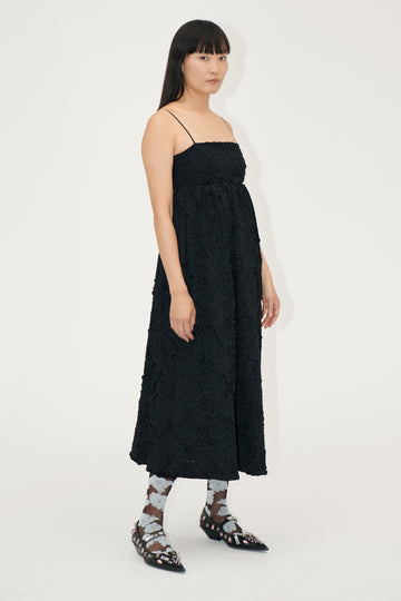 Stine Goya Voluminous Midi Dress Dress Black