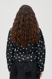 Stine Goya Voluminous Sleeve Jacket Top Quilted Dots