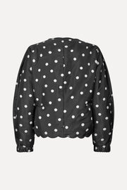Stine Goya Voluminous Sleeve Jacket Top Quilted Dots